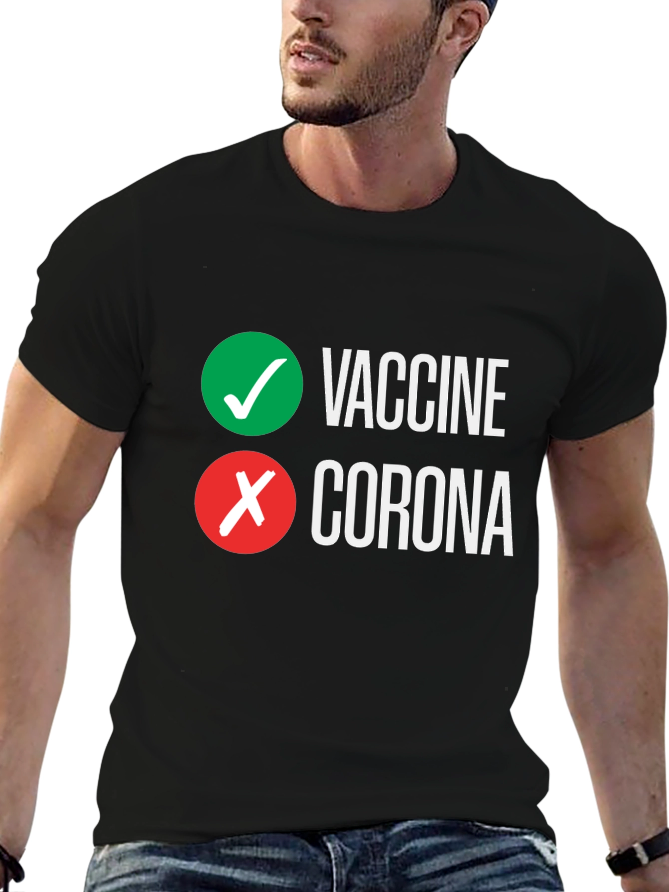 Vaccine vs Corona Graphic Tee
