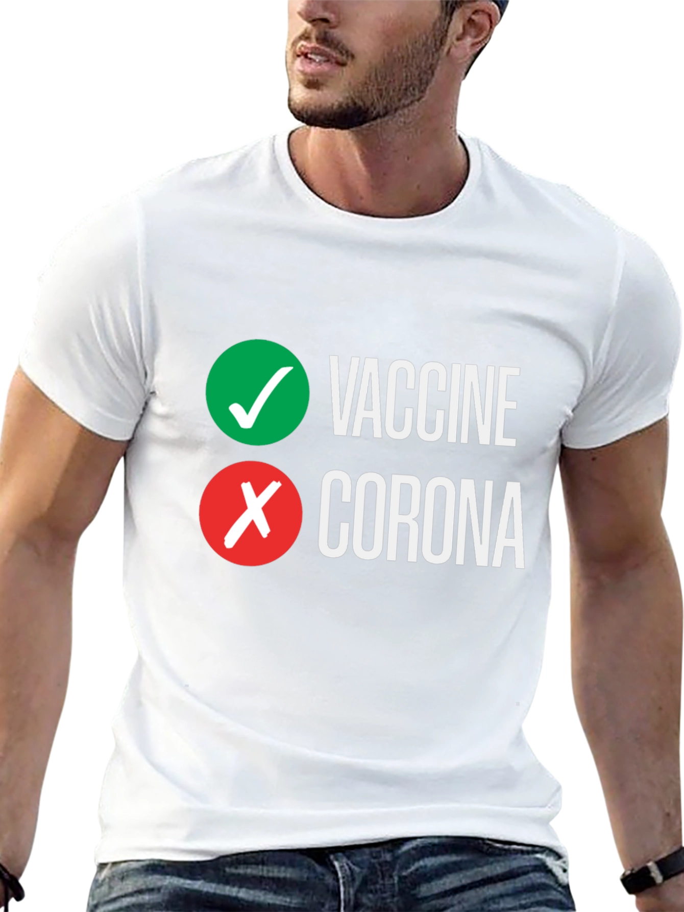 Vaccine vs Corona Graphic Tee