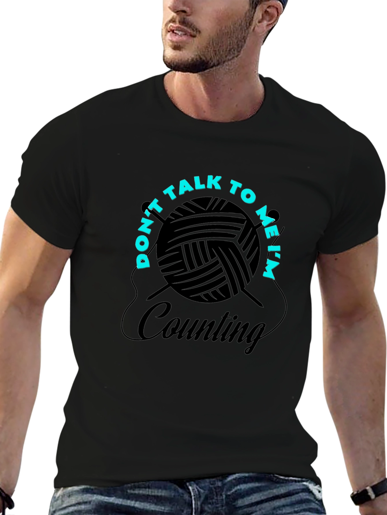 Knitting Enthusiast T-Shirt - Dont Talk Im Counting
