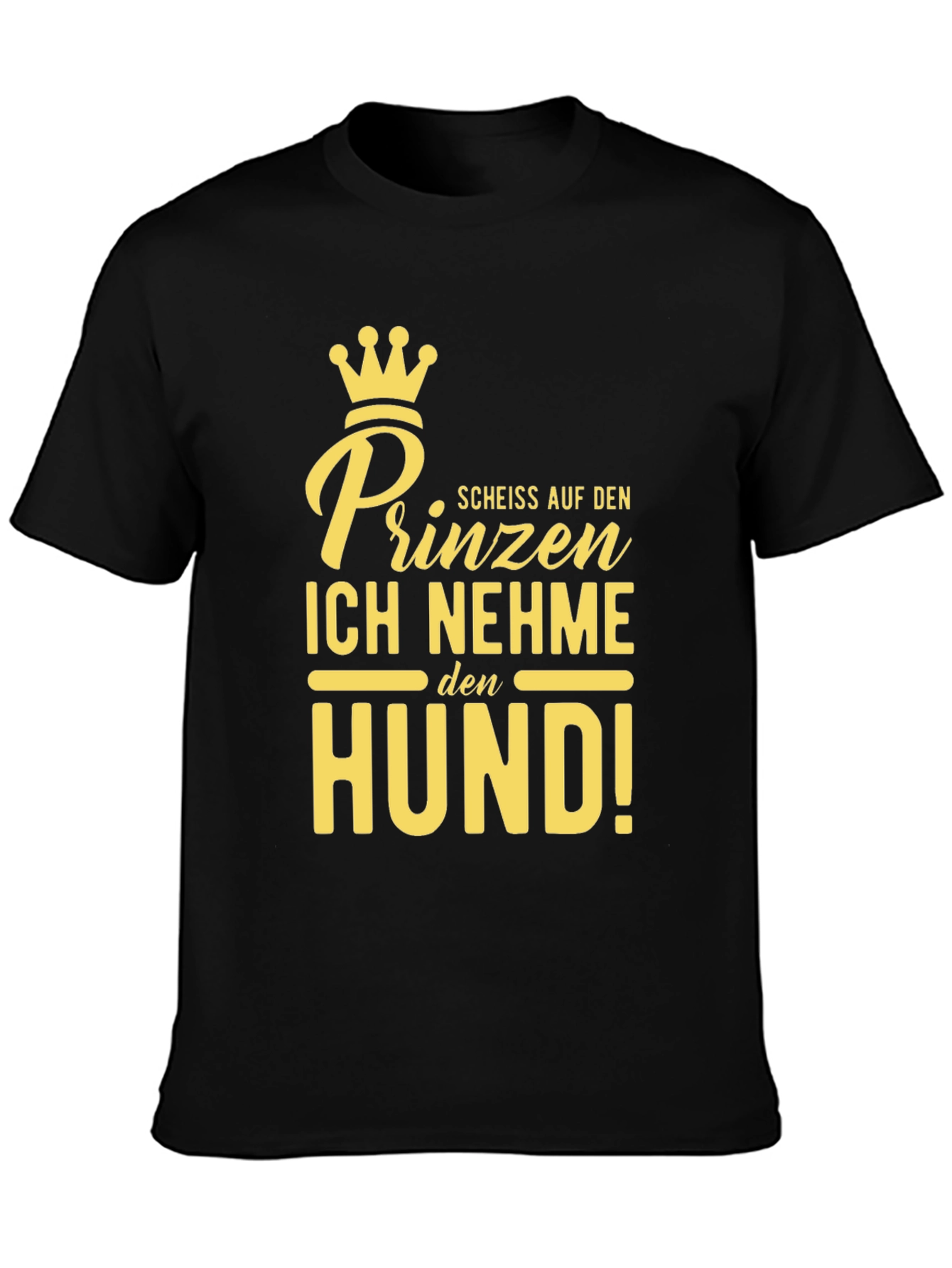 Prince Dog Lover Black T-Shirt