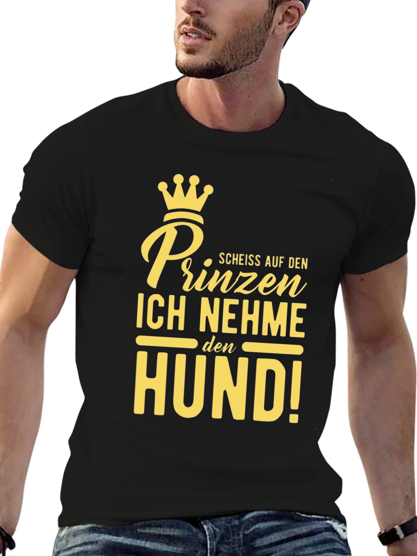Prince Dog Lover Black T-Shirt