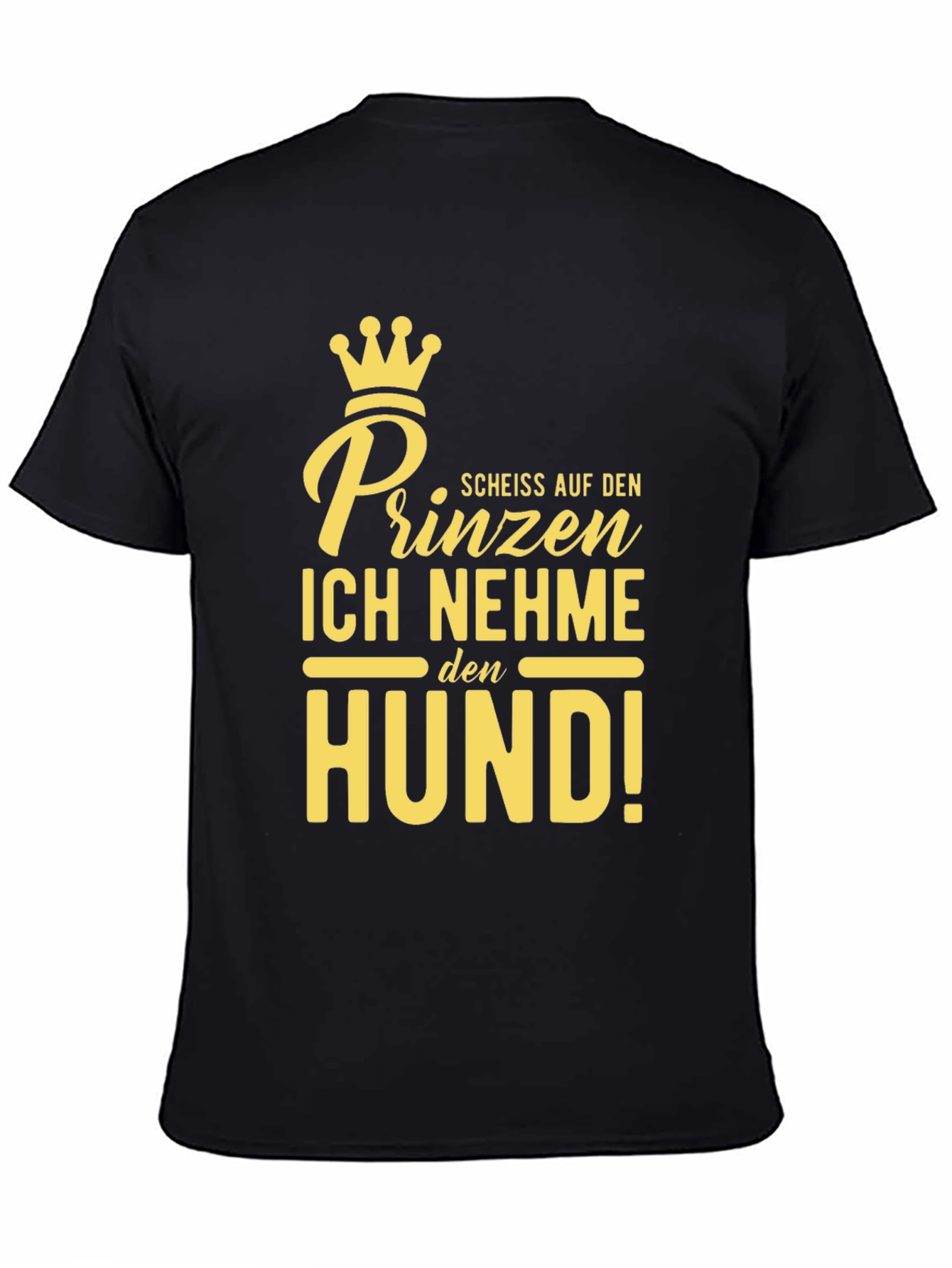 Prince Dog Lover Black T-Shirt