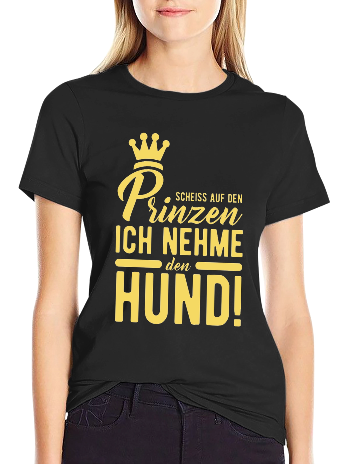 Prince Dog Lover Black T-Shirt