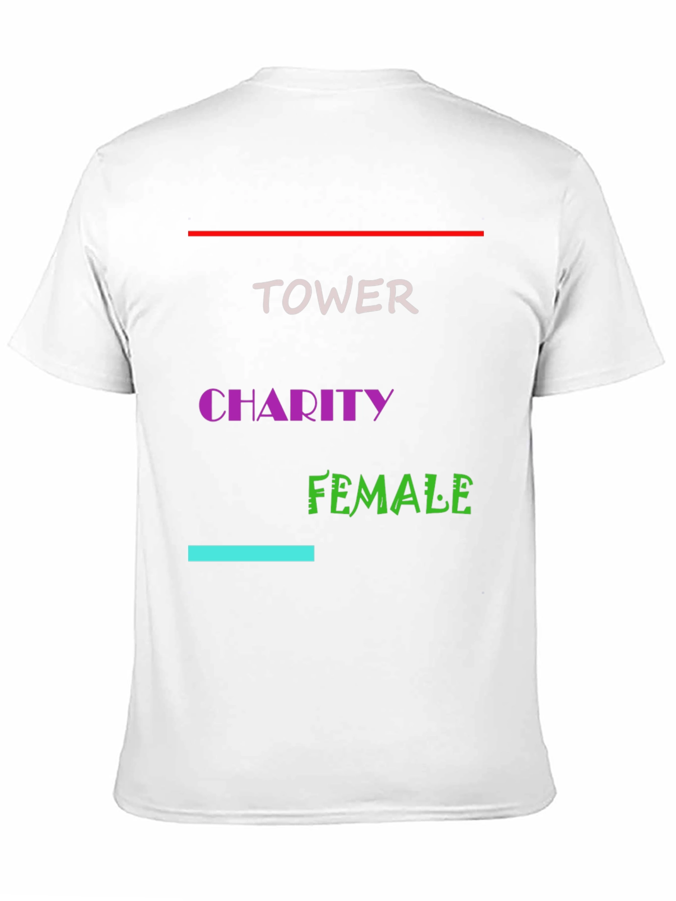 Tower Charity Female Black Graphic T-Shirt