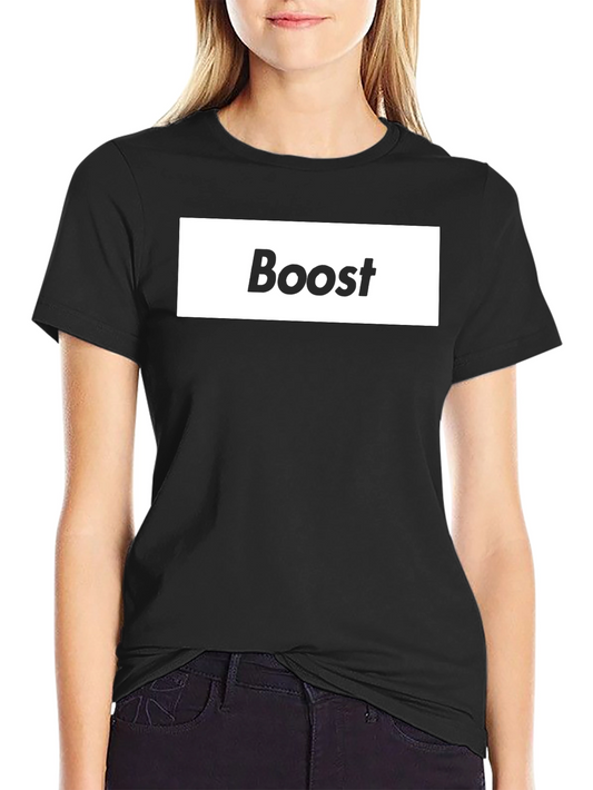 Boost Graphic Black T-Shirt - Stylish & Comfy