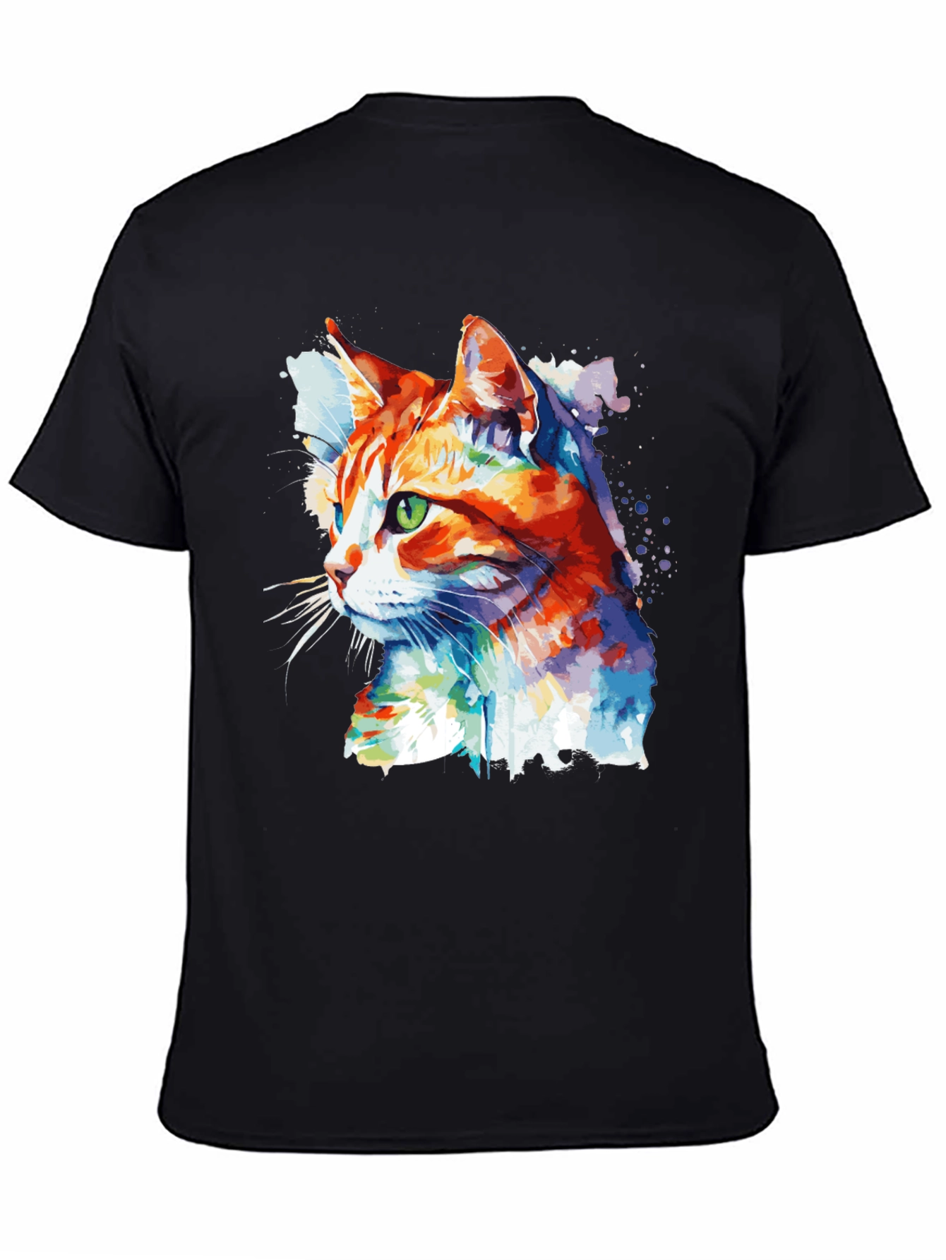 Watercolor Cat Graphic Tee