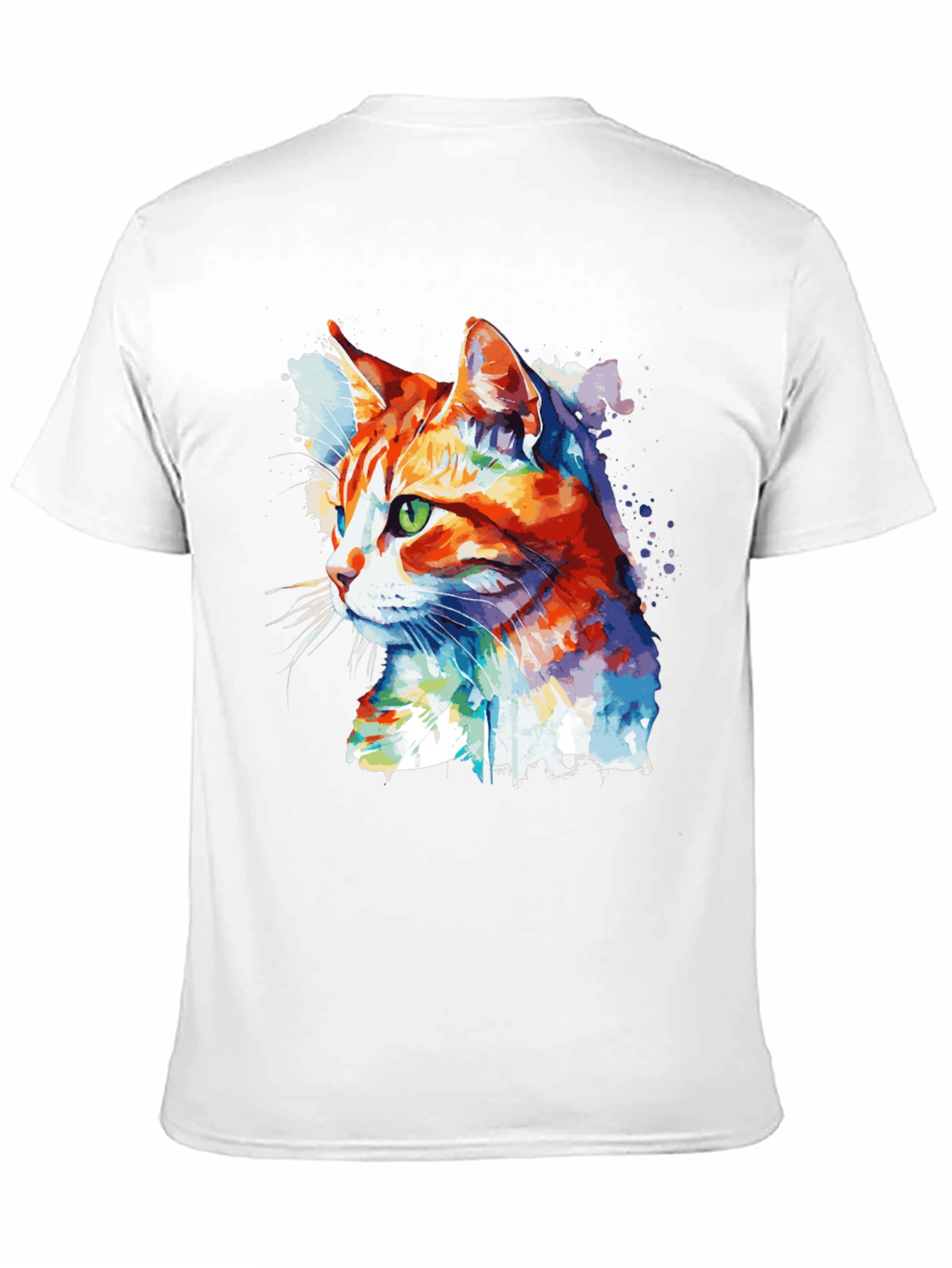 Watercolor Cat Graphic Tee
