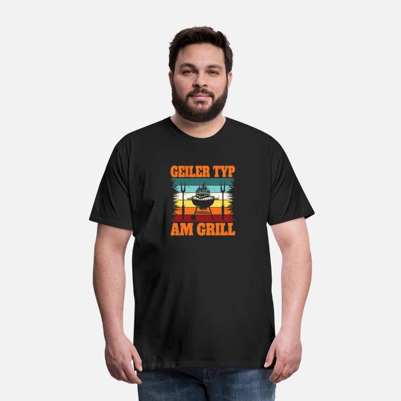 Geiler Typ am Grill – Herren BBQ Shirt