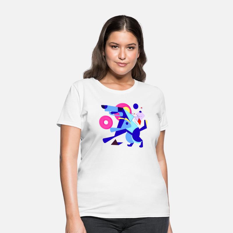 Geometric Sprint: Abstract Dog in Motion