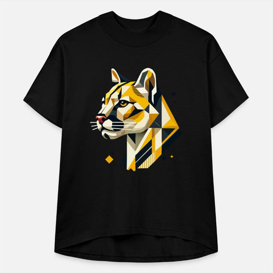 Geometric strength - The elegant big cat head