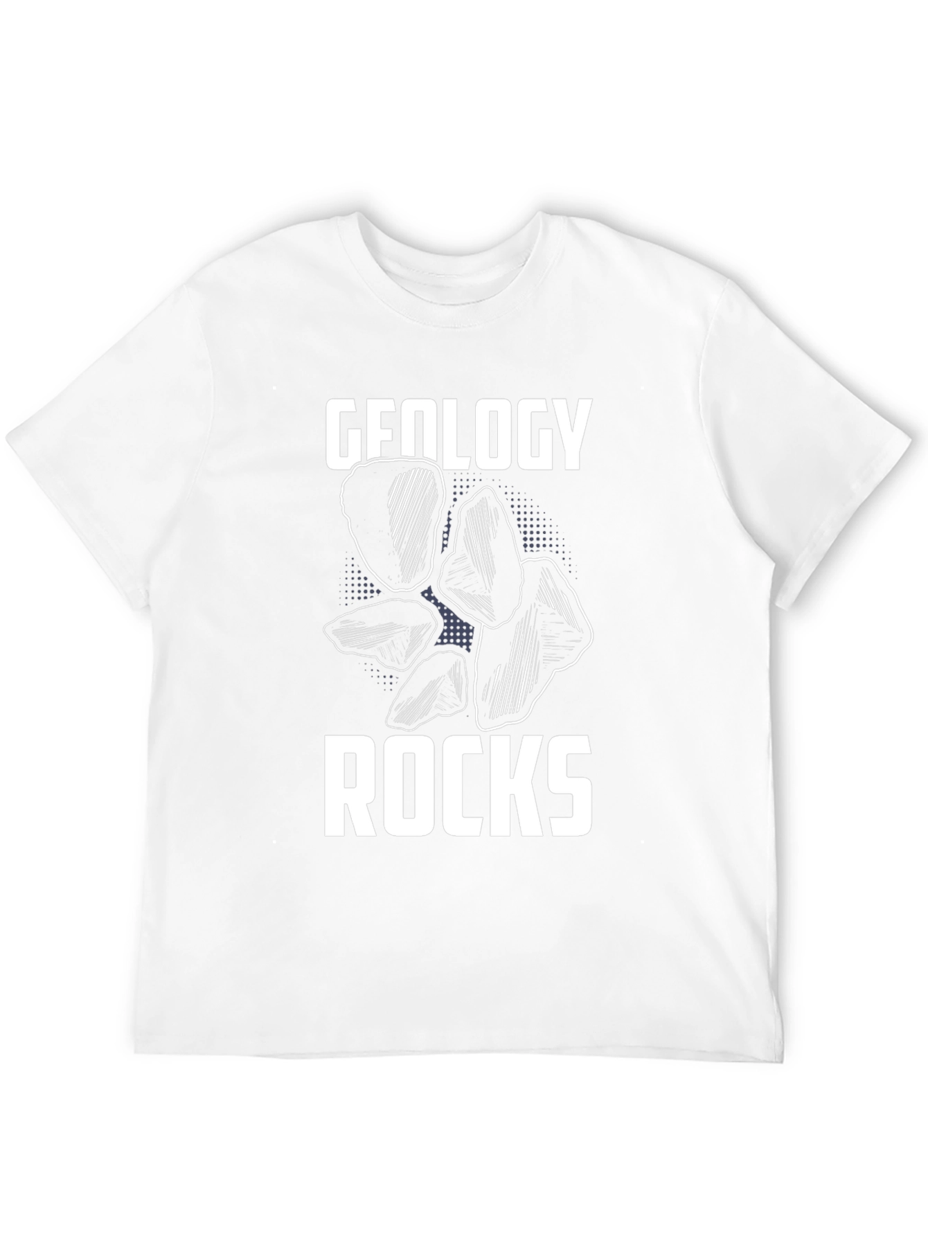 Geology Rocks Graphic Tee - Black Cotton T-Shirt