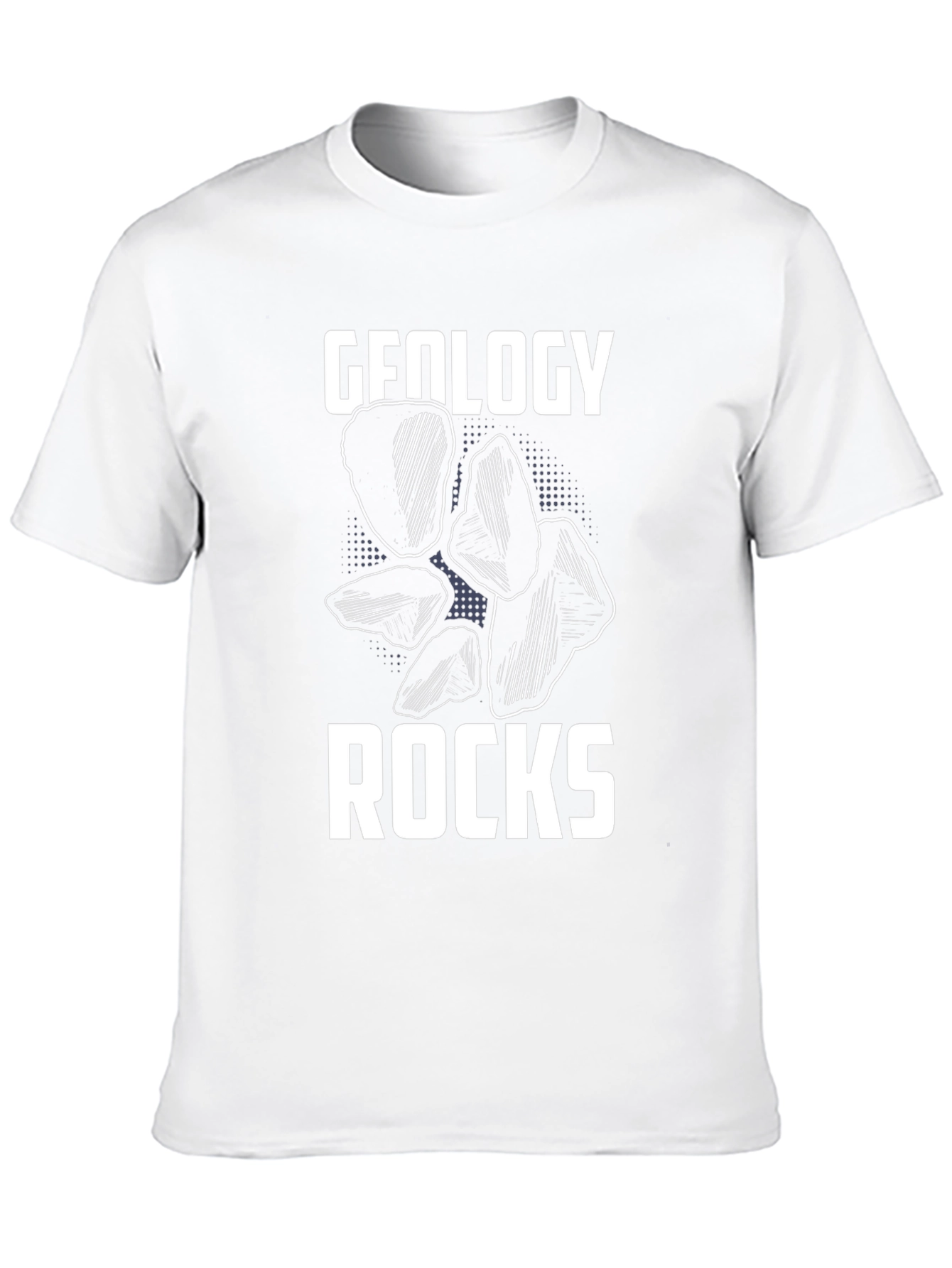 Geology Rocks Graphic Tee - Black Cotton T-Shirt