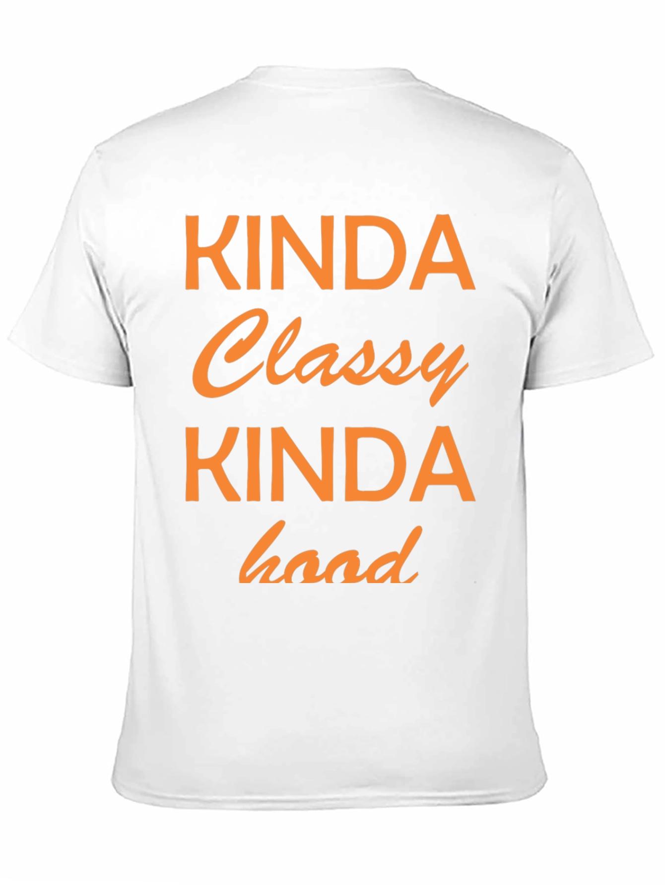 Kinda Classy Kinda Hood Graphic Tee - Black