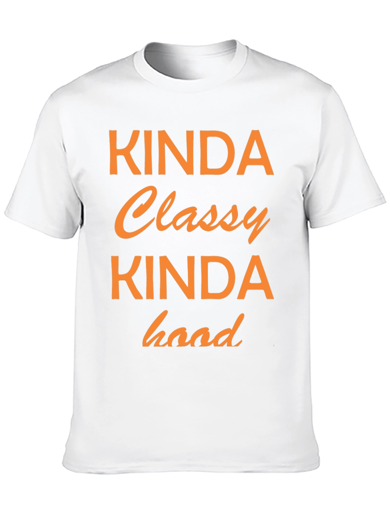 Kinda Classy Kinda Hood Graphic Tee - Black