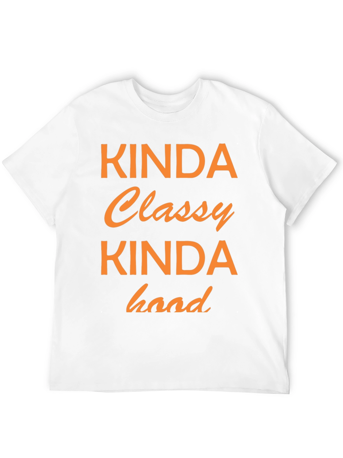 Kinda Classy Kinda Hood Graphic Tee - Black
