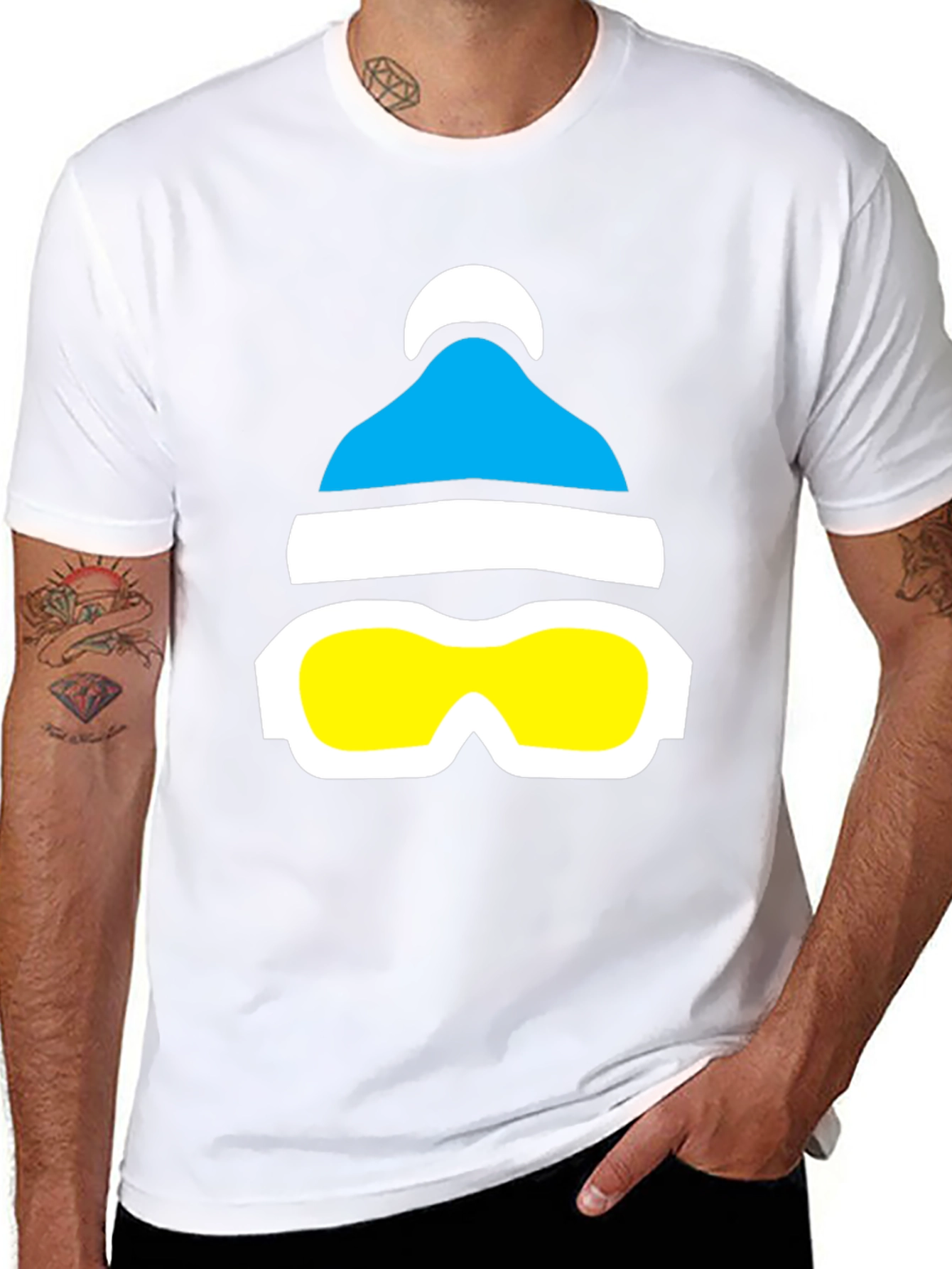 Ski Hat & Goggles Graphic Tee - Winter Fun!