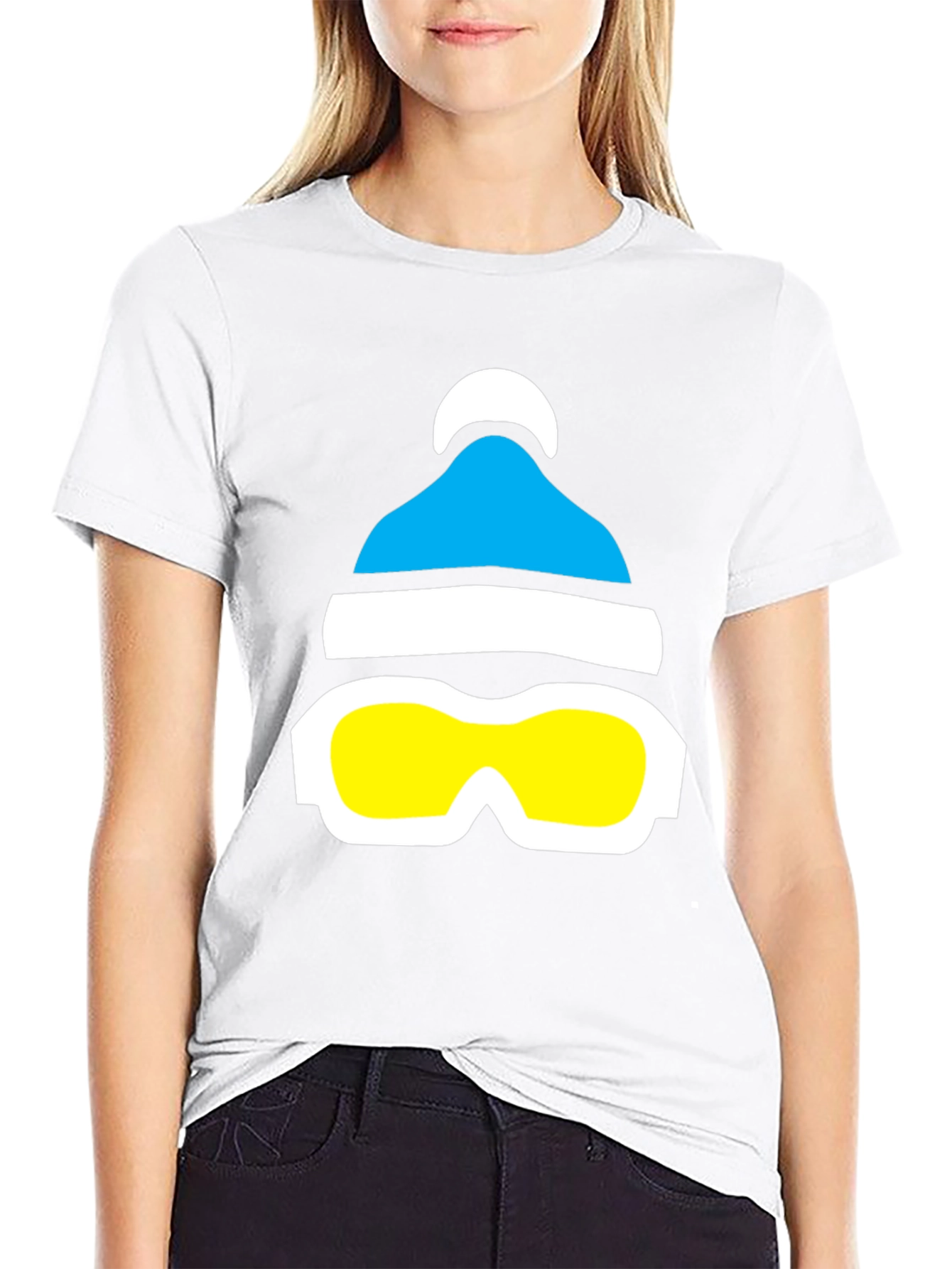 Ski Hat & Goggles Graphic Tee - Winter Fun!