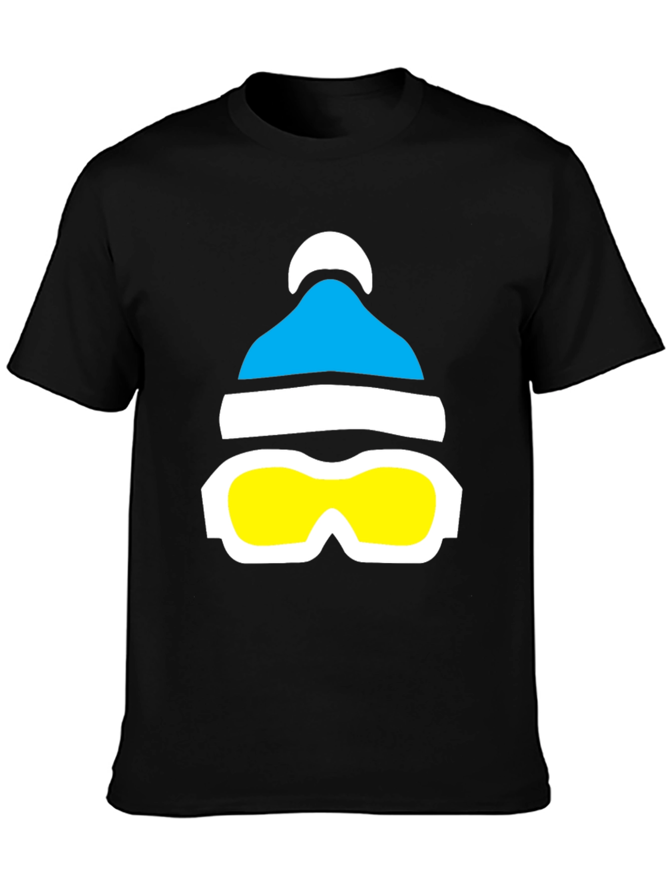Ski Hat & Goggles Graphic Tee - Winter Fun!