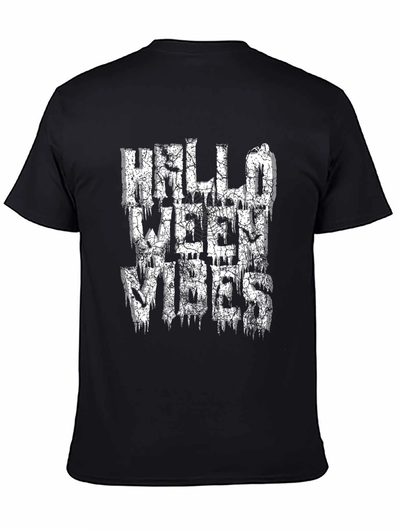 Halloween Vibes Graphic T-Shirt - Black