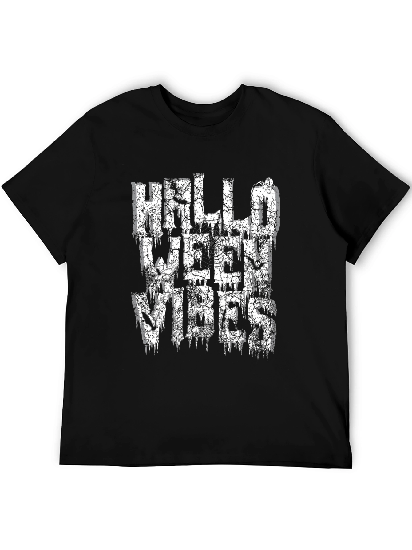 Halloween Vibes Graphic T-Shirt - Black