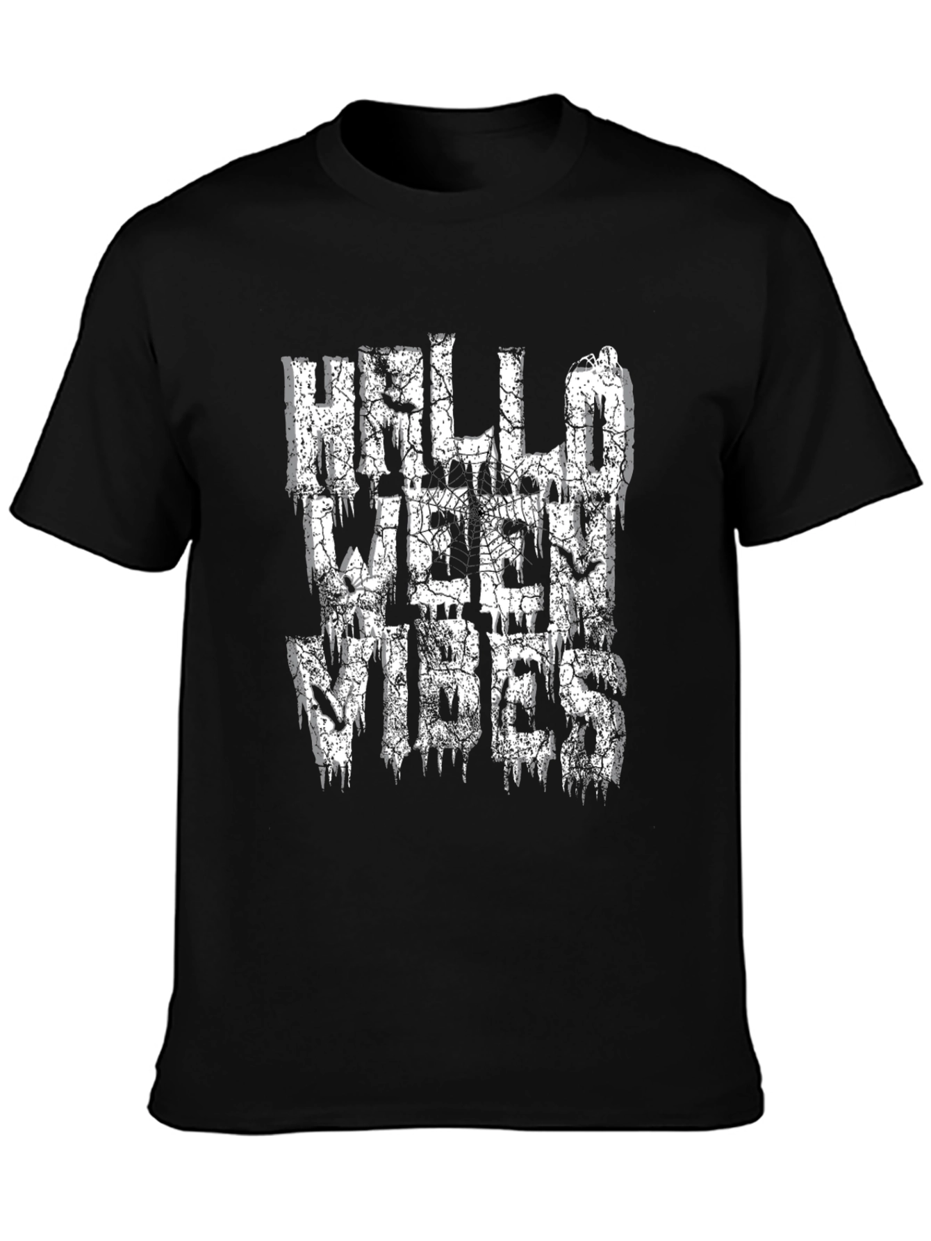 Halloween Vibes Graphic T-Shirt - Black