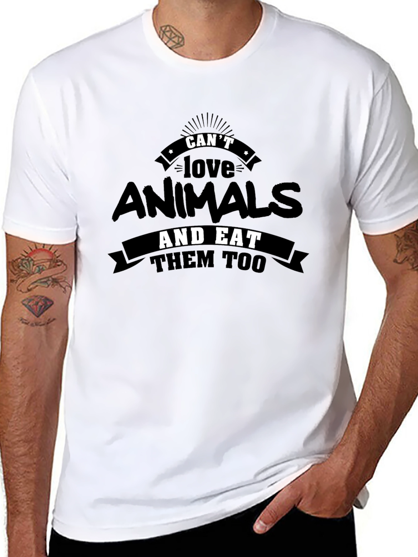 Animal Lover Graphic Tee - Vegan Statement T-Shirt