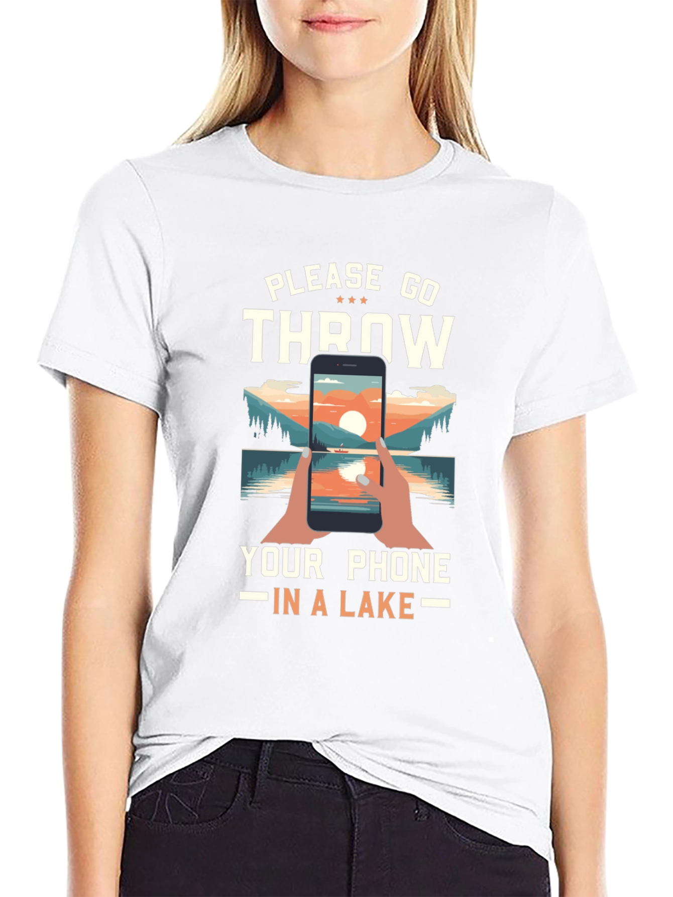 Throw Your Phone in a Lake T-Shirt
