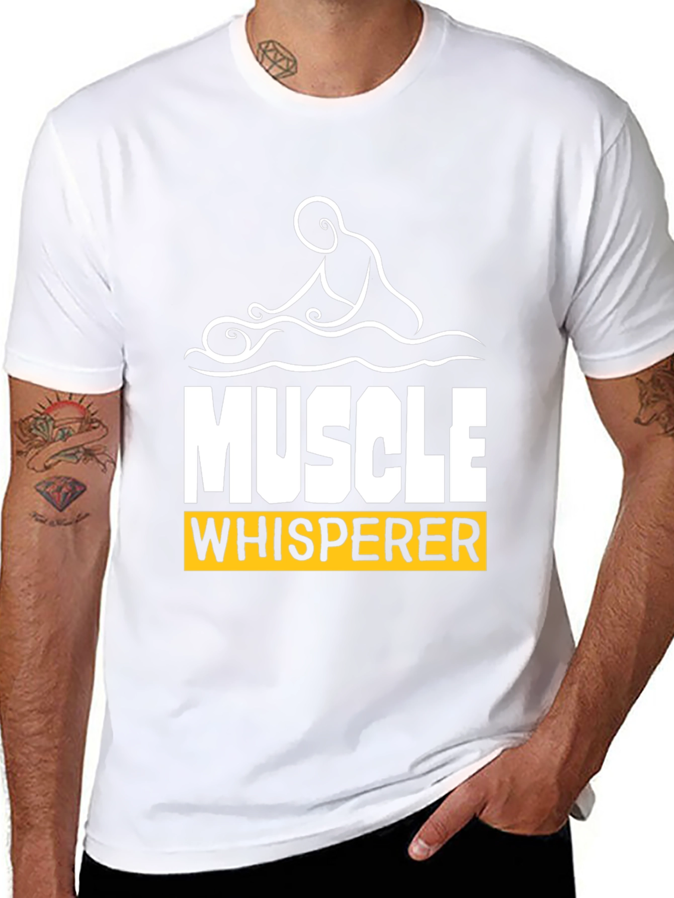 Muscle Whisperer Graphic Tee - Black