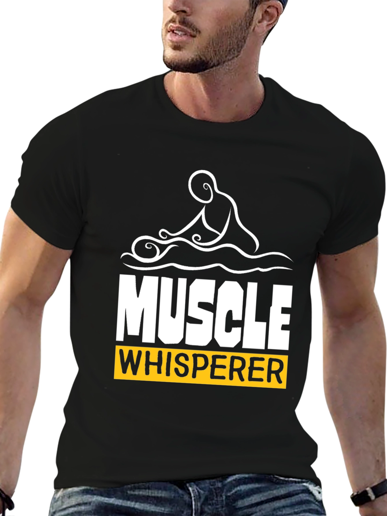 Muscle Whisperer Graphic Tee - Black