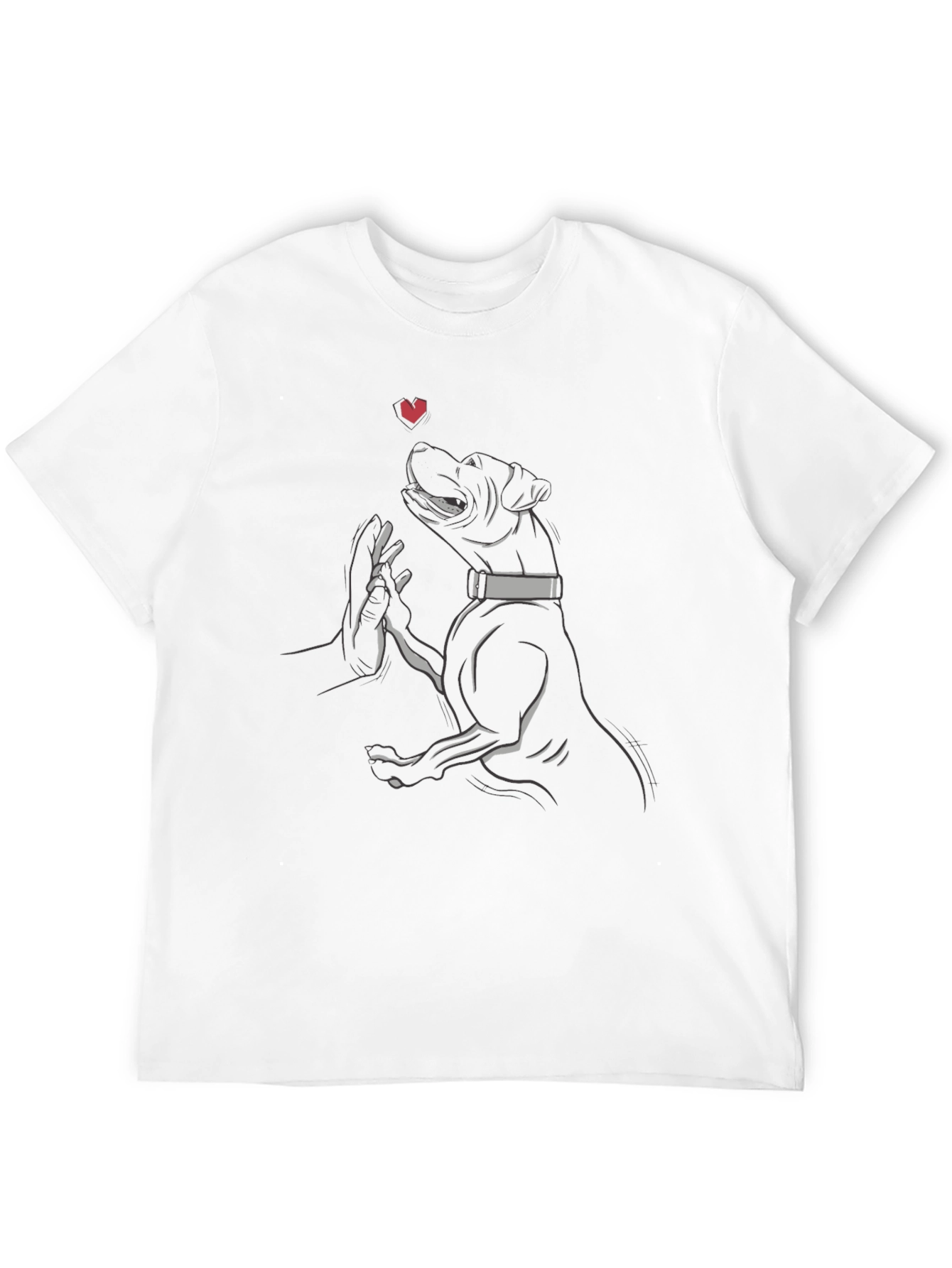 Dog Love T-Shirt Heart Pet Owner Gift