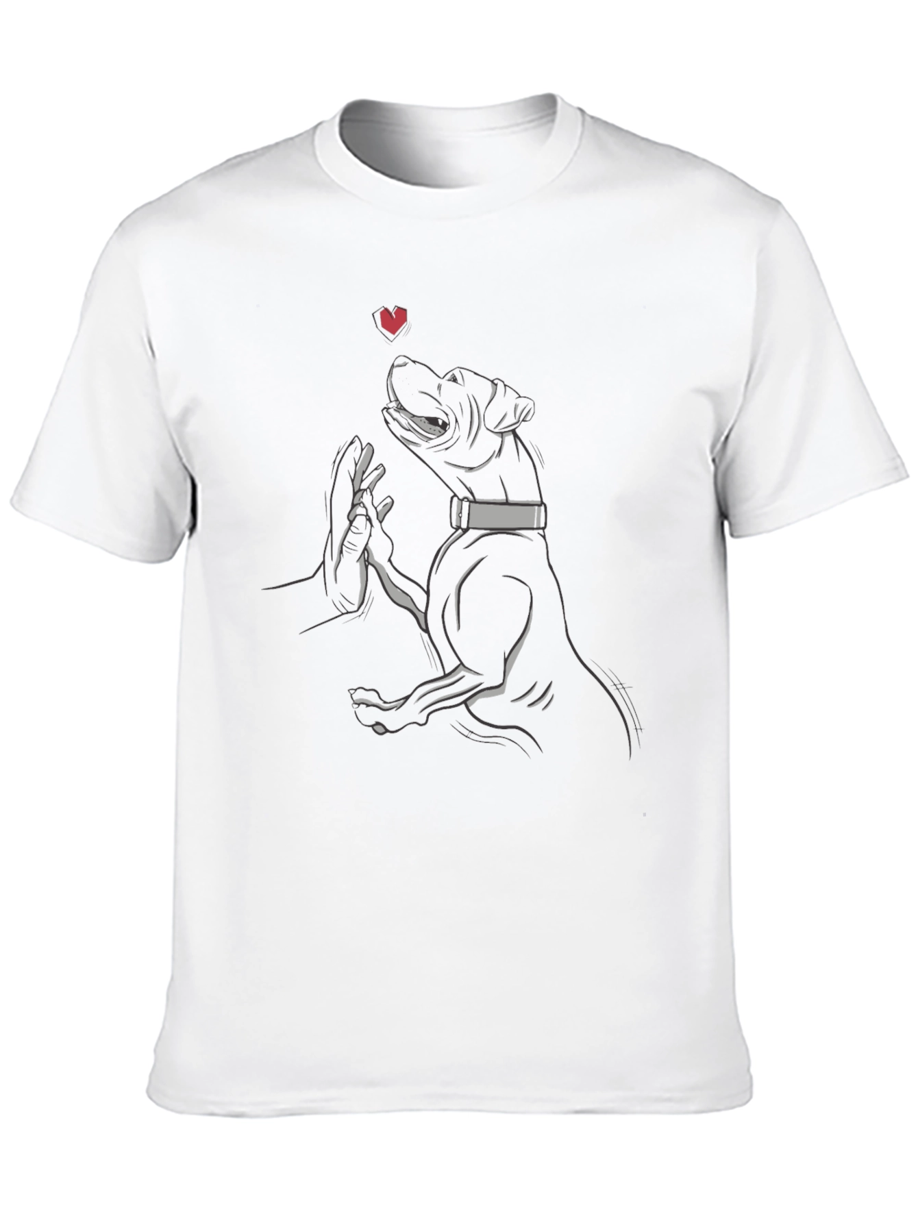Dog Love T-Shirt Heart Pet Owner Gift