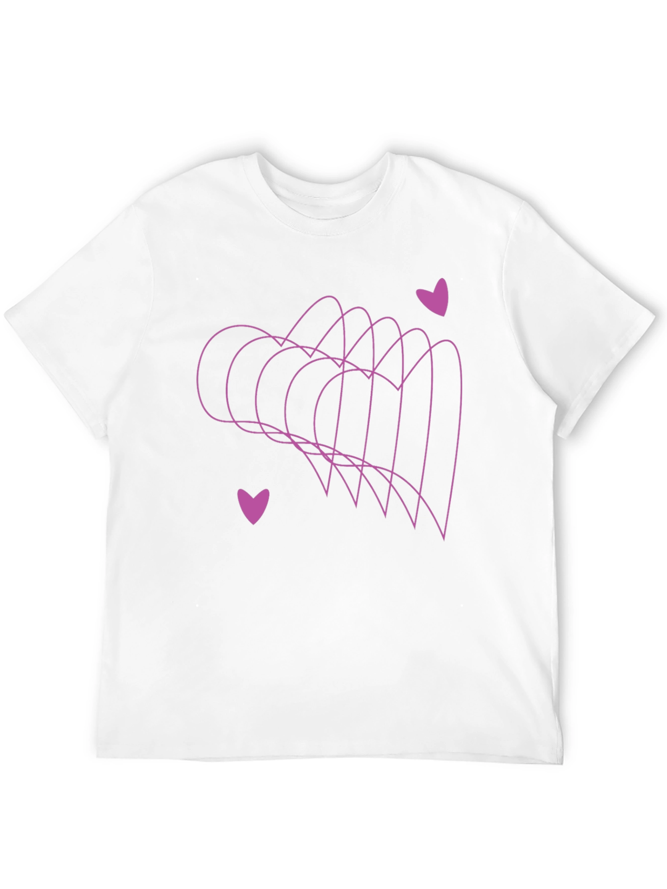 Black Heartbeat Tee - Minimalist Style