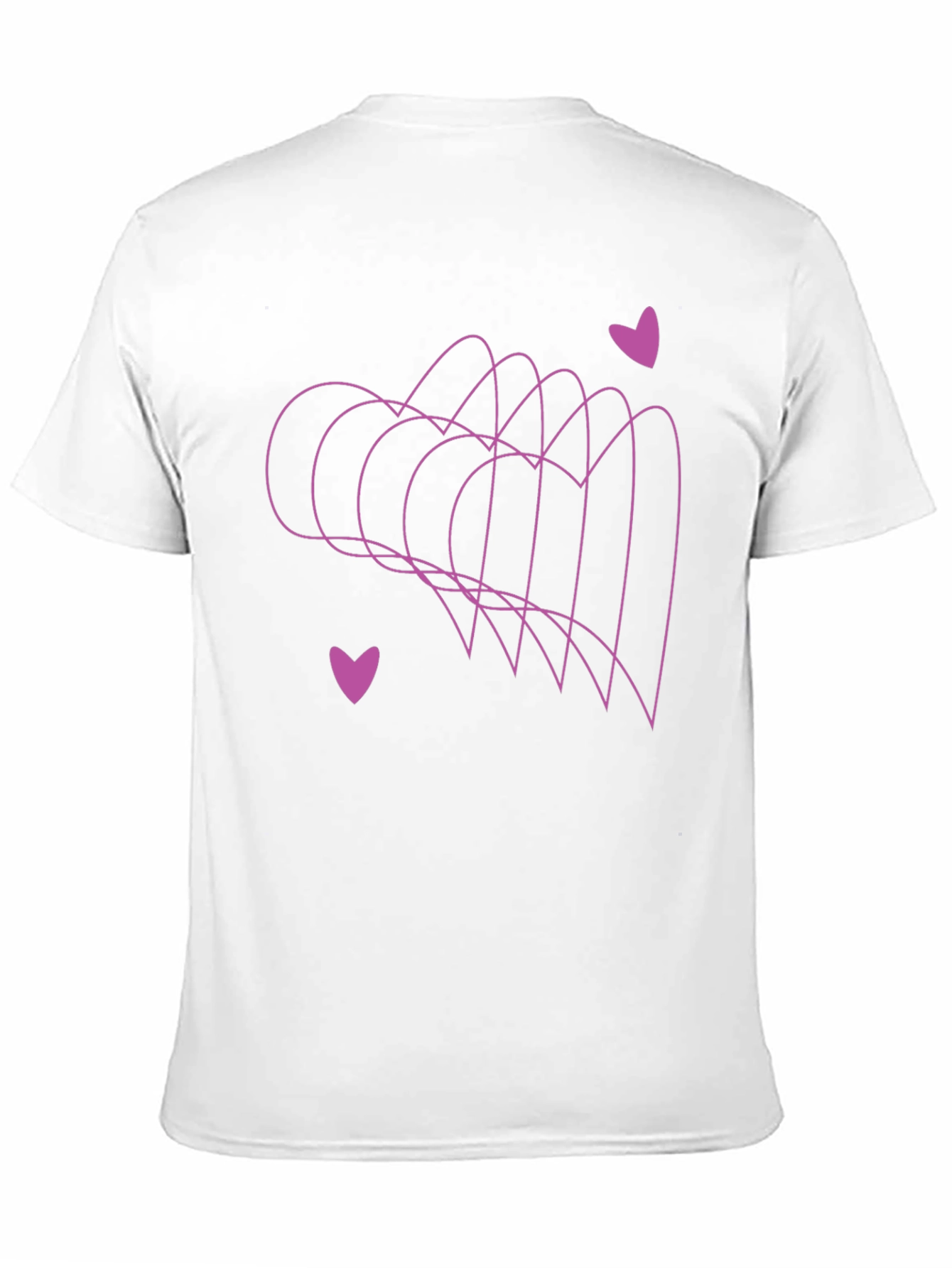 Black Heartbeat Tee - Minimalist Style