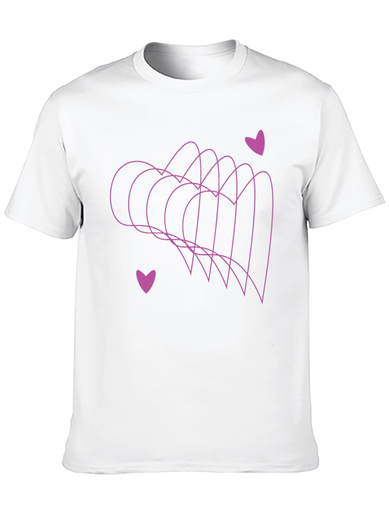 Black Heartbeat Tee - Minimalist Style