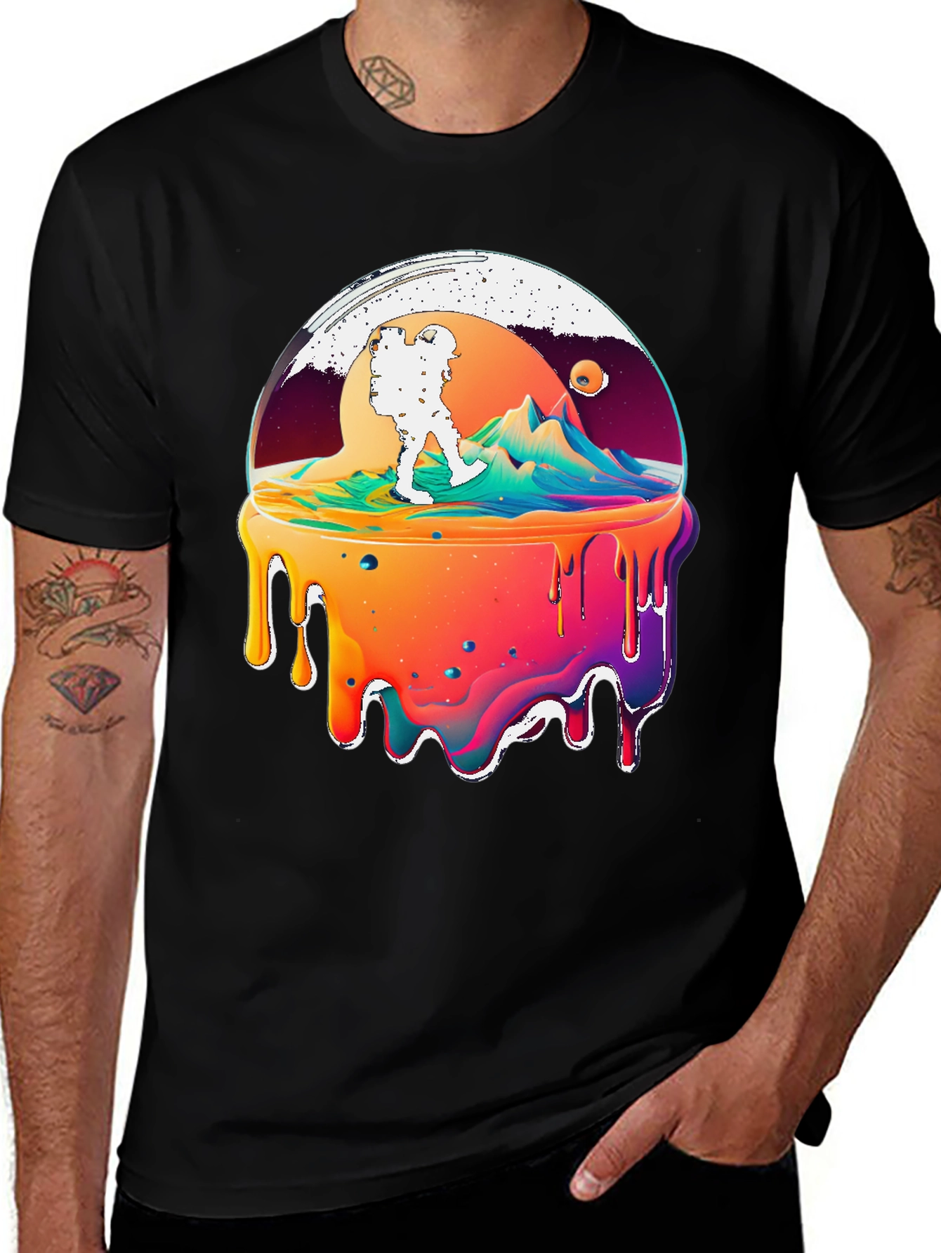 Melting Globe Hiker Graphic Tee