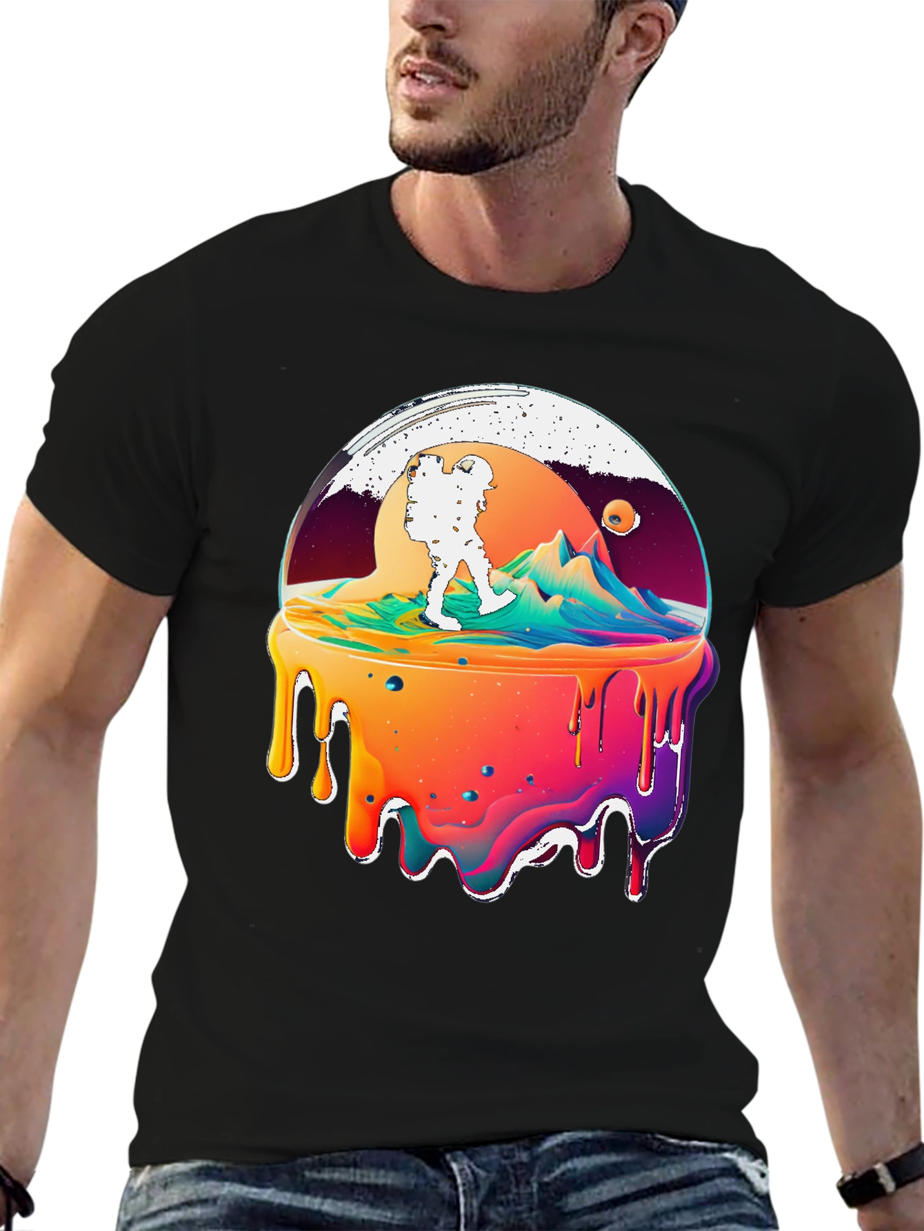 Melting Globe Hiker Graphic Tee