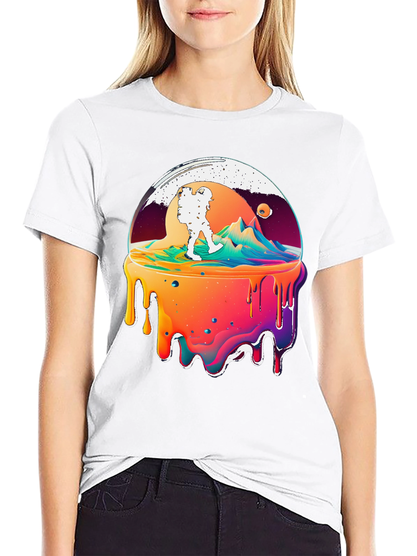 Melting Globe Hiker Graphic Tee