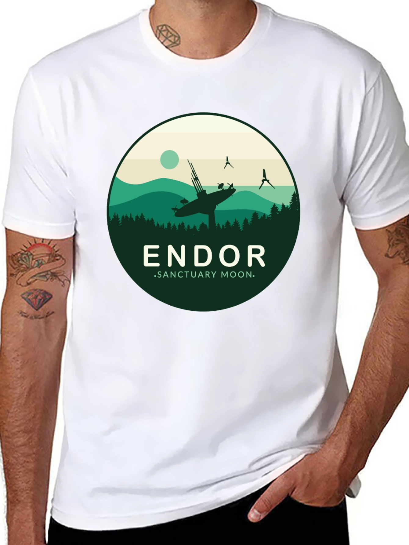Endor Sanctuary Moon Graphic T-Shirt