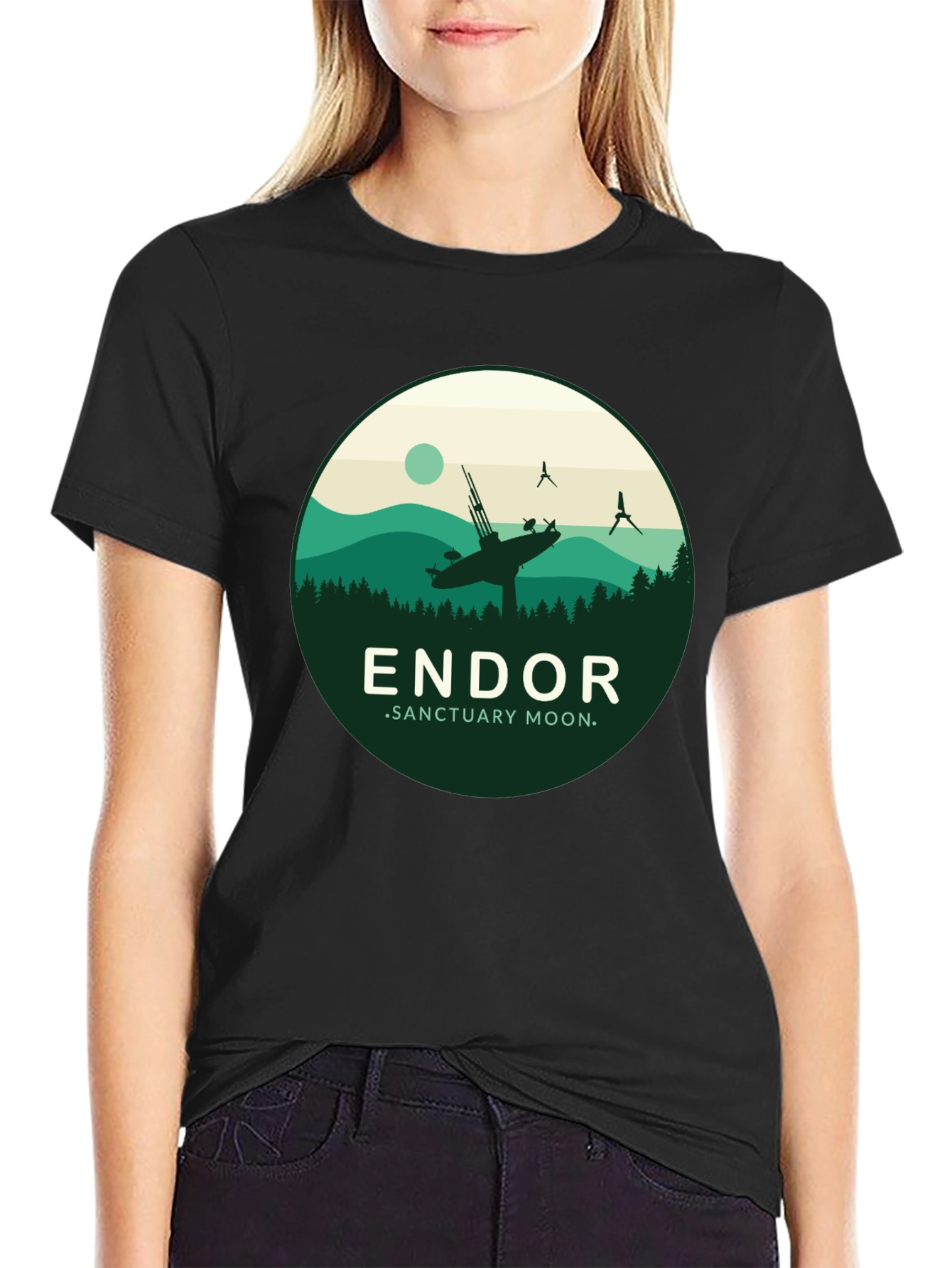 Endor Sanctuary Moon Graphic T-Shirt