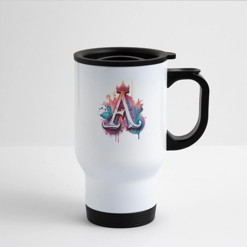 Graffiti Initial Letter "A" with 👑