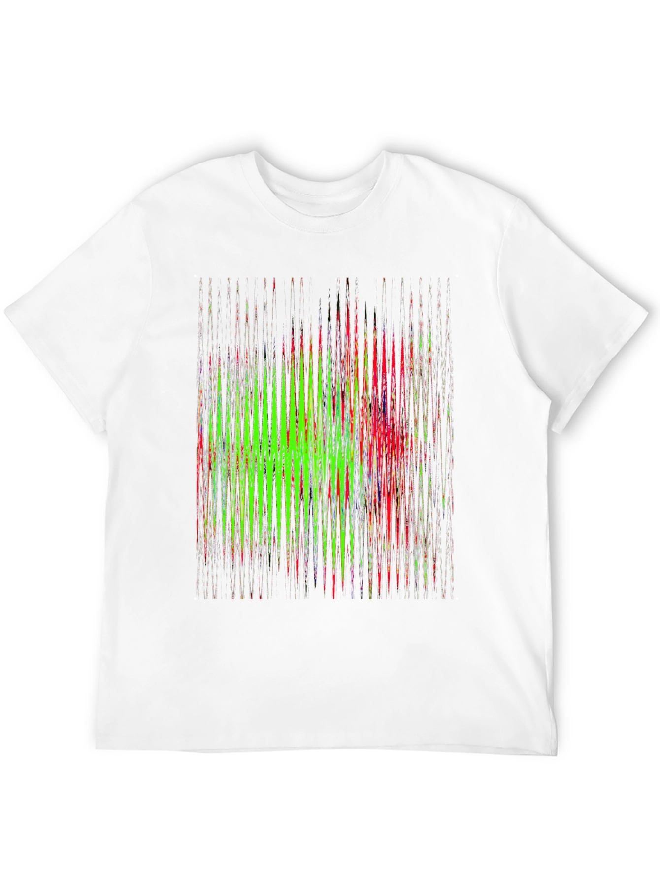 Abstract Graphic Print Mens Black T-Shirt
