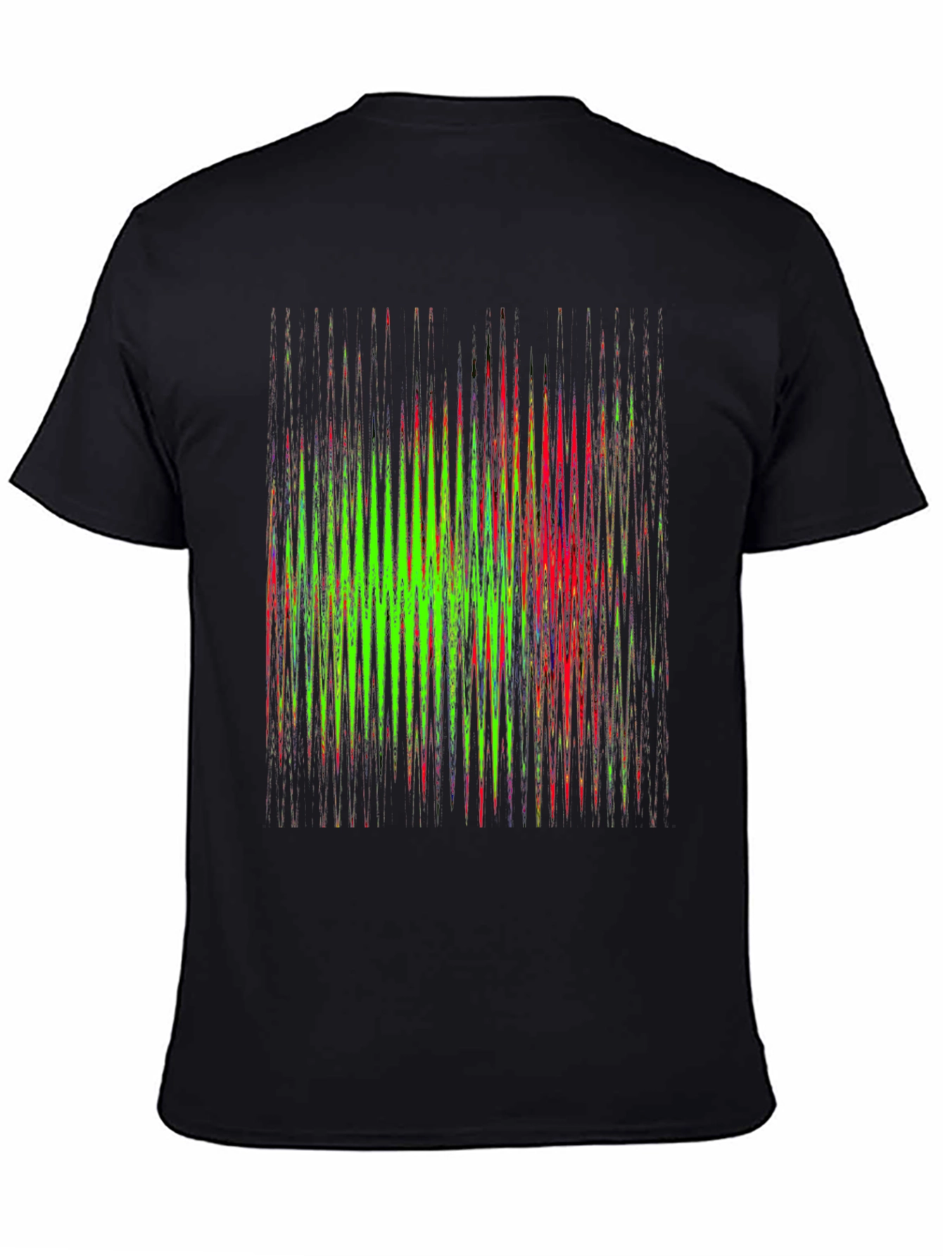 Abstract Graphic Print Mens Black T-Shirt