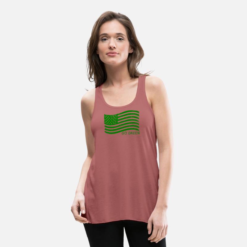 Green USA Flag - Go Green