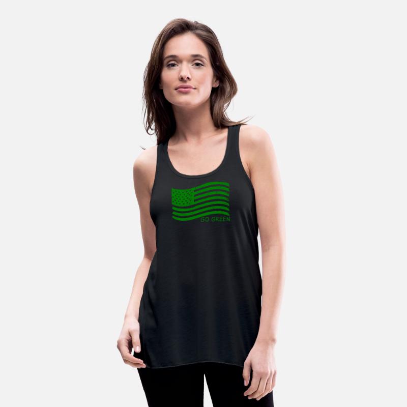 Green USA Flag - Go Green