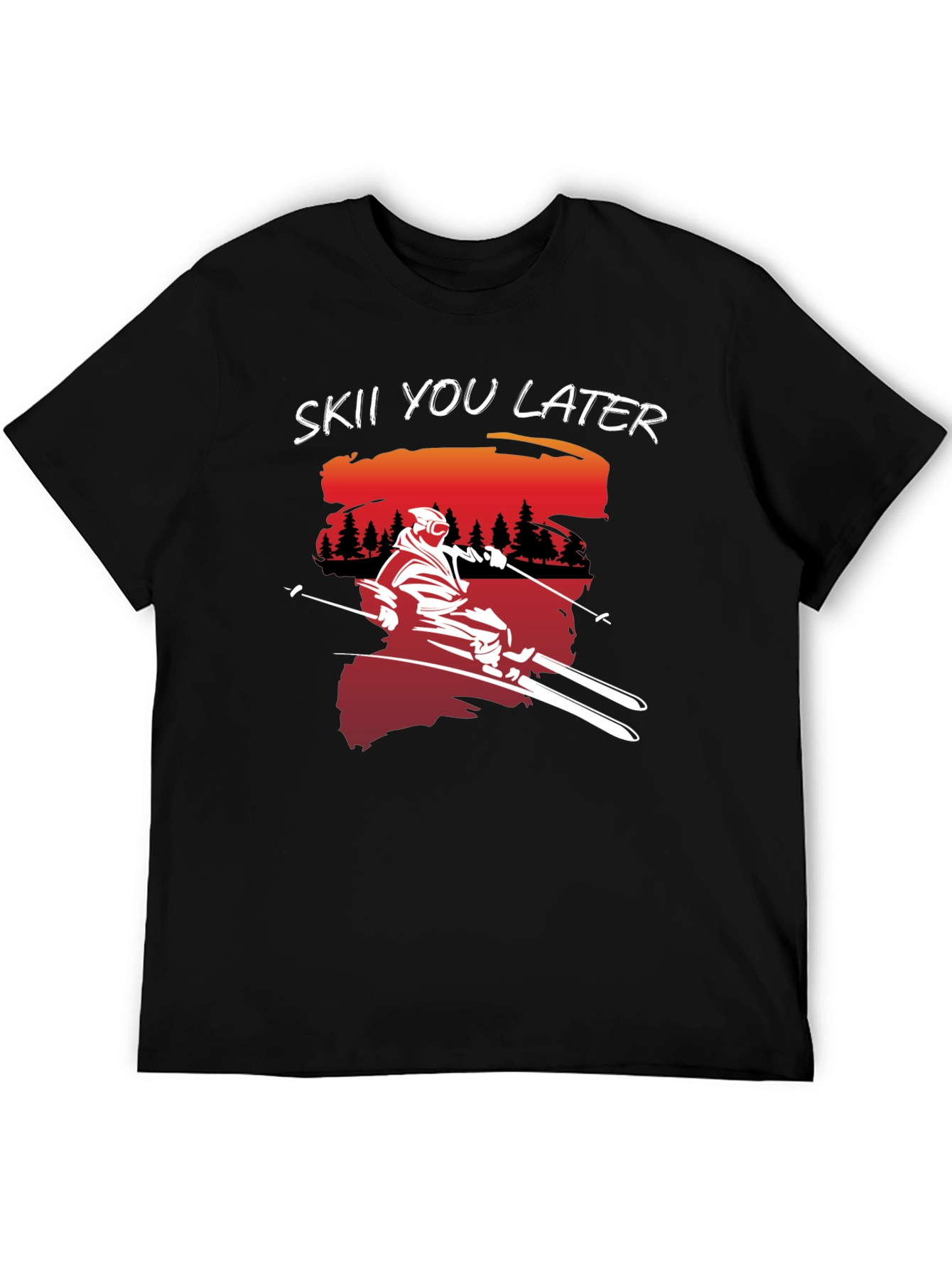 Ski You Later Graphic Tee - Black