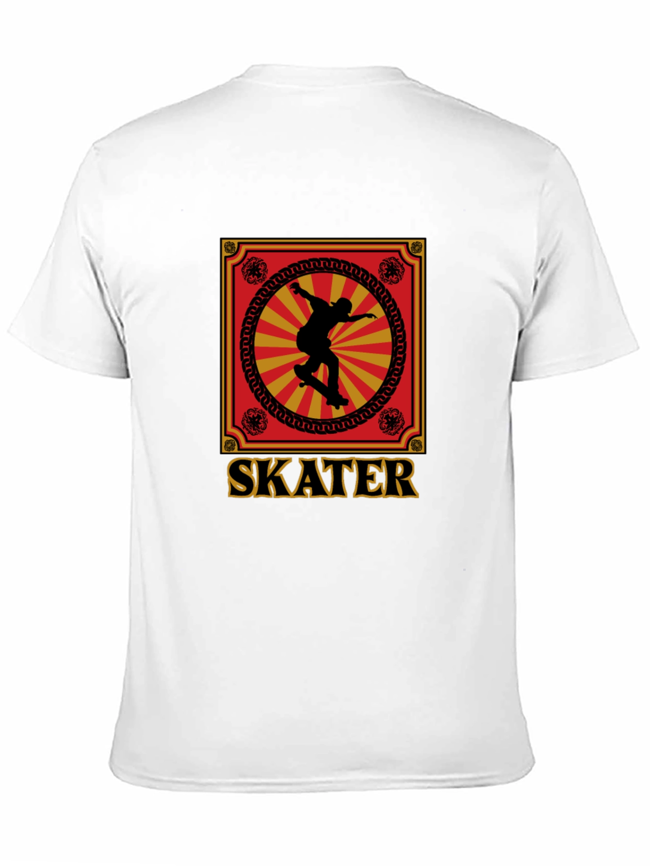 Skater Graphic Tee - Retro Design Soft Cotton