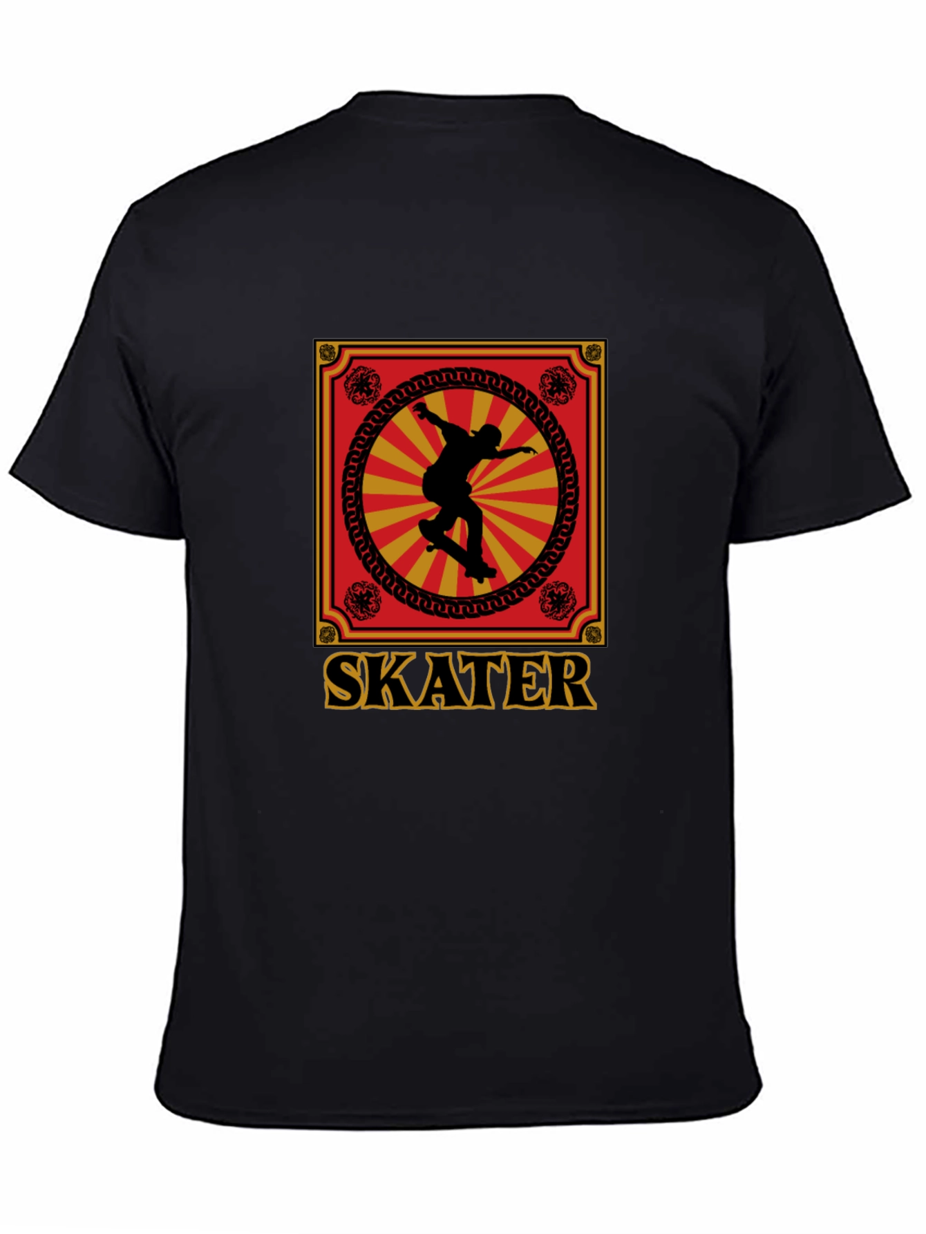 Skater Graphic Tee - Retro Design Soft Cotton