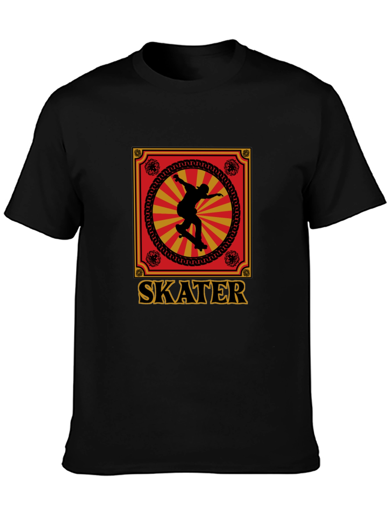 Skater Graphic Tee - Retro Design Soft Cotton