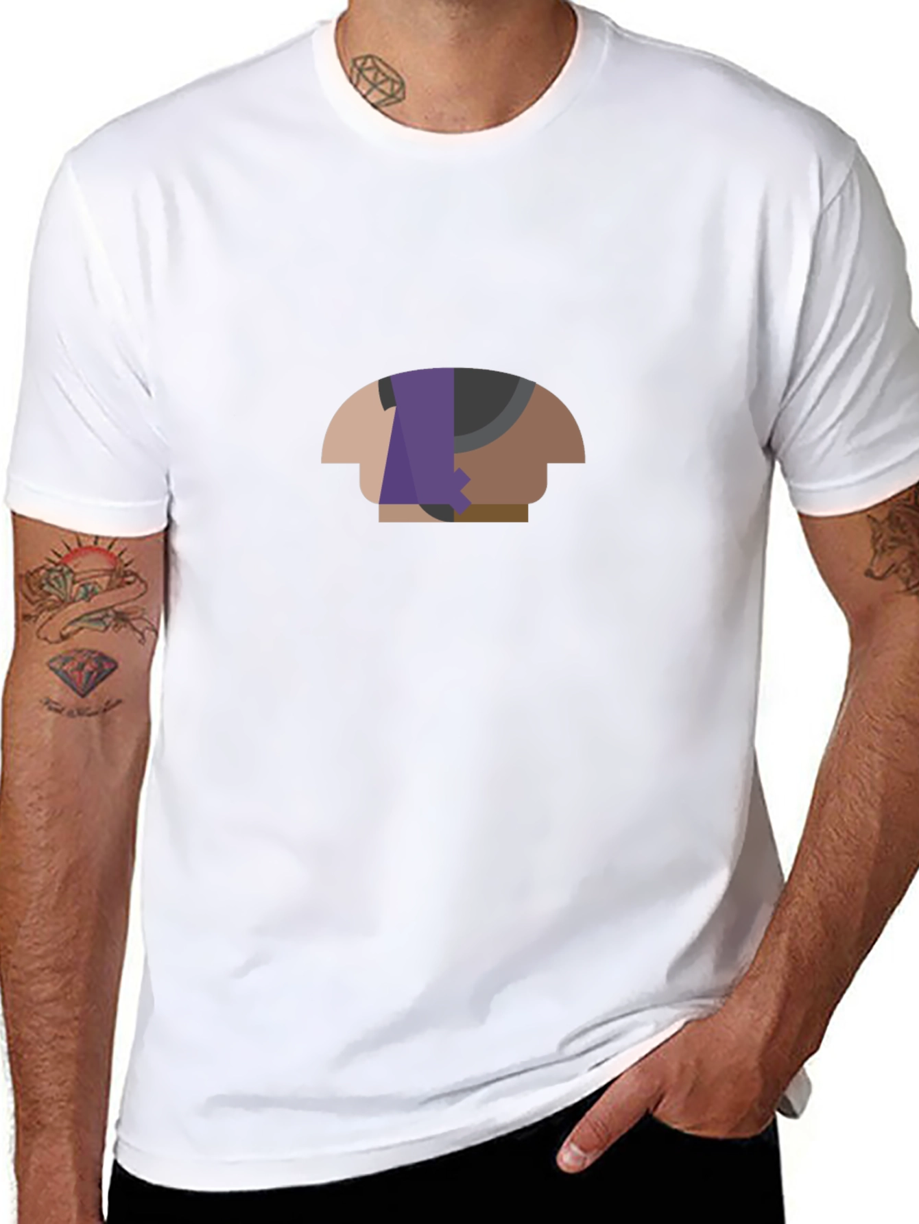 Abstract Graphic Print Tee