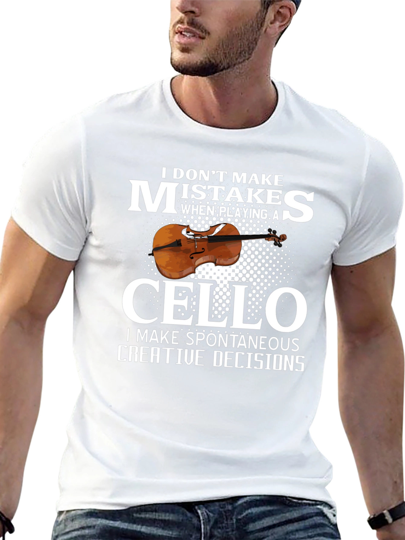 Cello Player Graphic T-Shirt - Spontaneous Creative Decisions